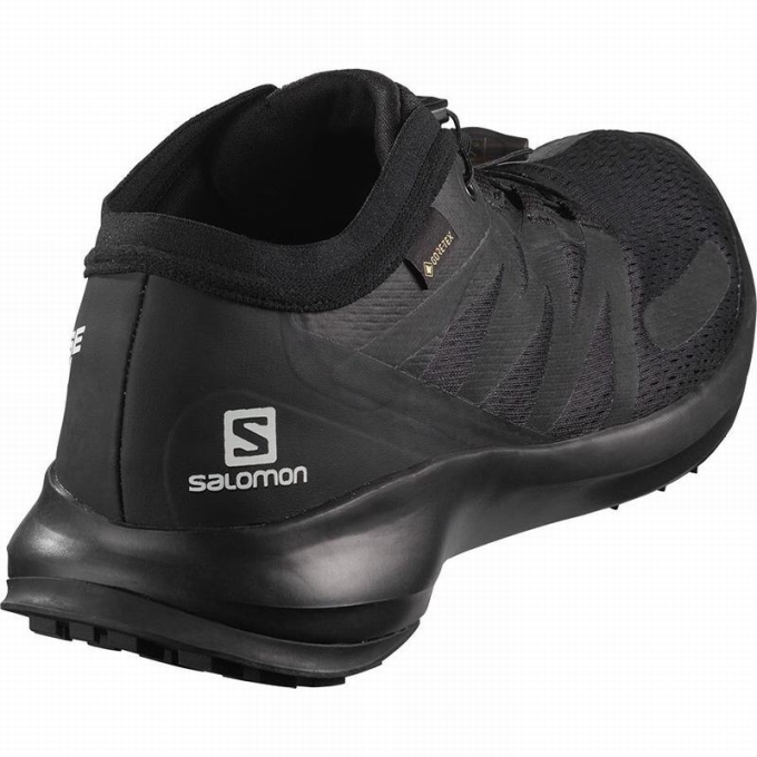 Black Salomon SENSE FLOW GTX Men's Trail Running Shoes | AE-269PUCM