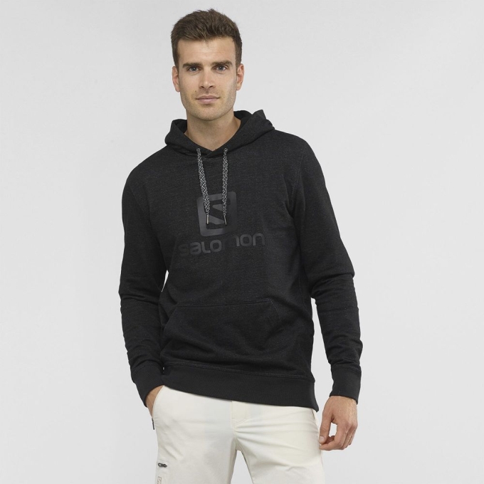 Black Salomon SHIFT HOODIE M Men\'s Midlayers | AE-916ONQF