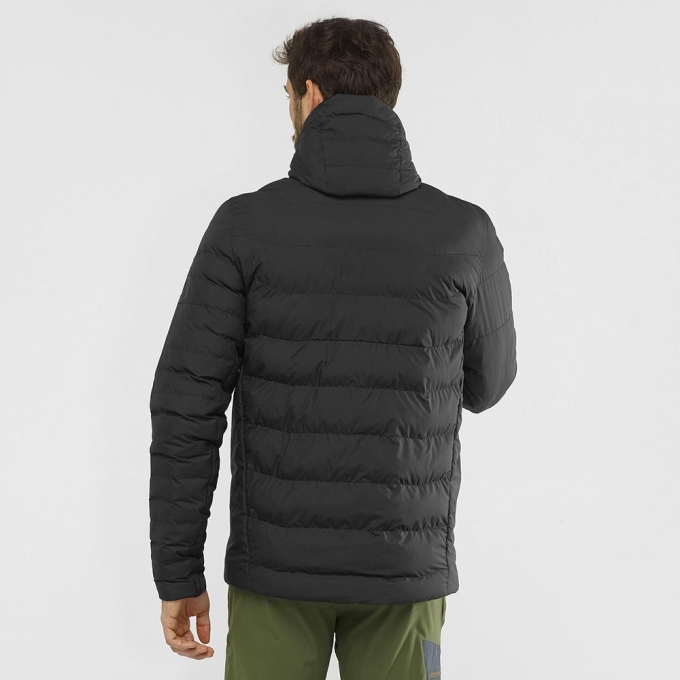 Black Salomon SIGHT STORM HOODIE M Men's Jackets | AE-105KAVT