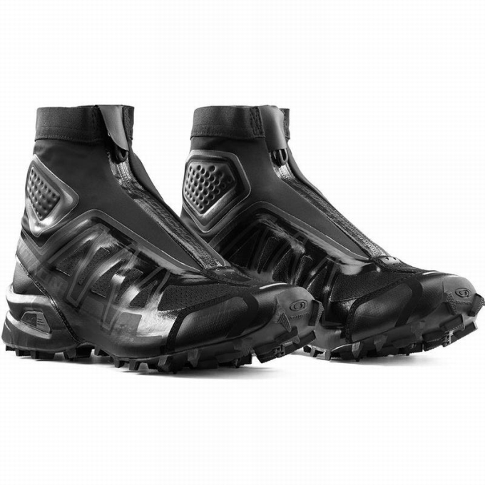 Black Salomon SNOWCROSS ADVANCED Men's Trail Running Shoes | AE-390TFUP