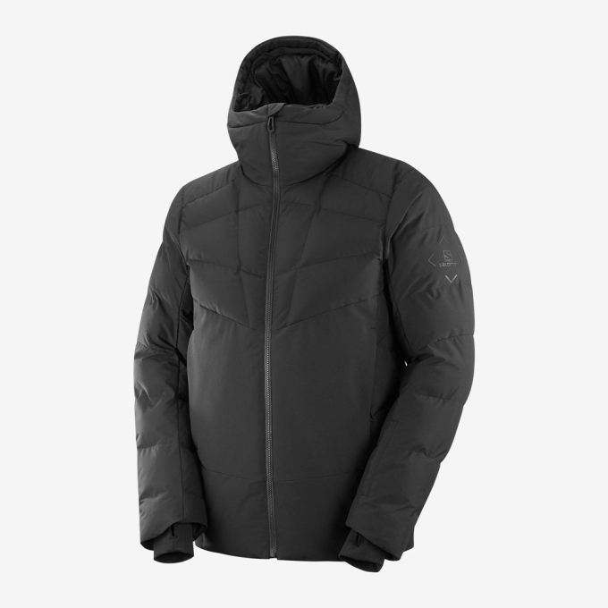 Black Salomon SNOWSHELTER Ski Men\'s Jackets | AE-803AIQX