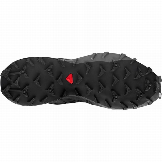 Black Salomon SPEEDCROSS 3 Men's Trail Running Shoes | AE-071QYNG