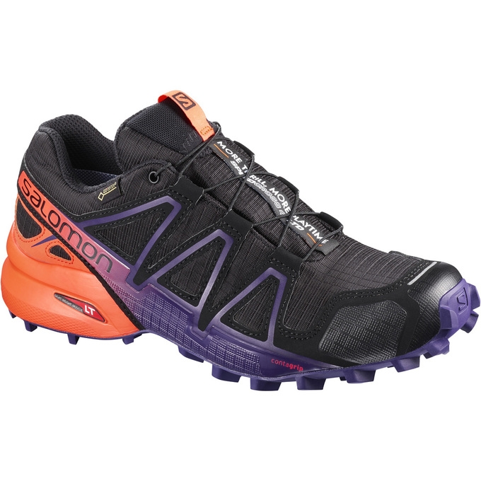 Black Salomon SPEEDCROSS 4 GTX LTD W Women\'s Trail Running Shoes | AE-814NCZS