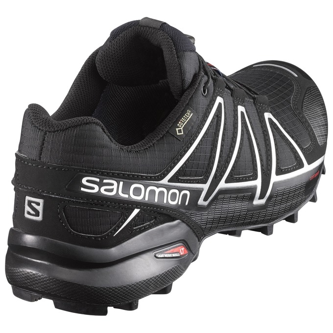 Black Salomon SPEEDCROSS 4 GTX Men's Trail Running Shoes | AE-093WRPT