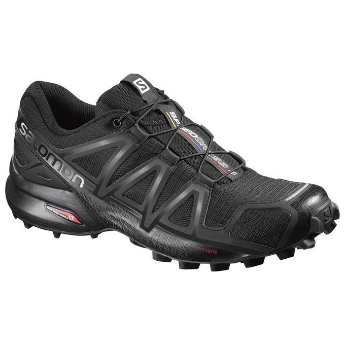 Black Salomon SPEEDCROSS 4 W Women\'s Trail Running Shoes | AE-019VOIK