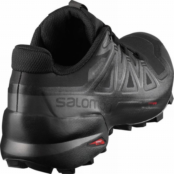 Black Salomon SPEEDCROSS 5 GORE-TEX Women's Trail Running Shoes | AE-542XZLA