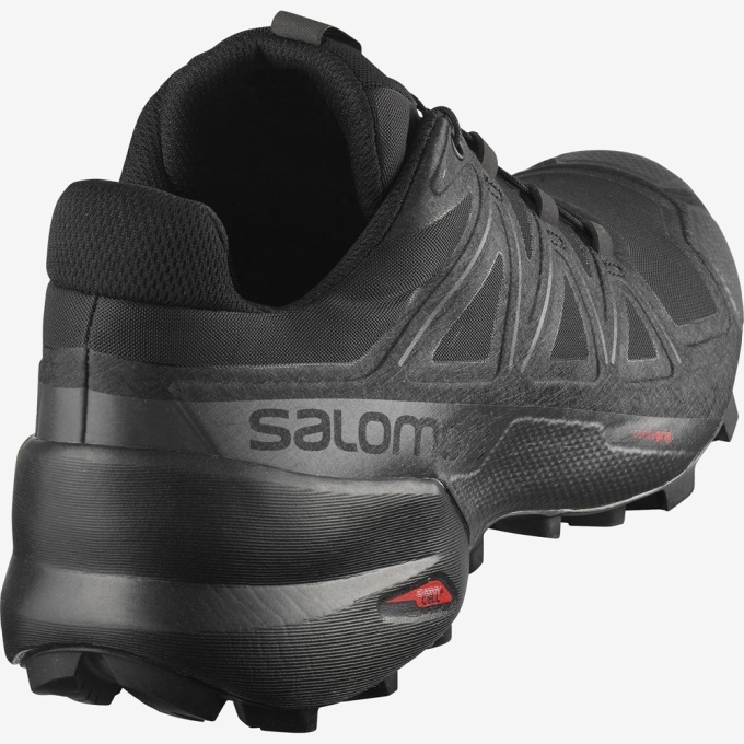 Black Salomon SPEEDCROSS 5 Men's Trail Running Shoes | AE-245SWMO