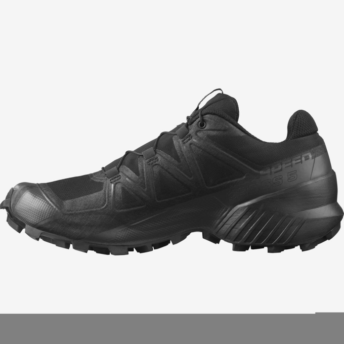 Black Salomon SPEEDCROSS 5 Men's Trail Running Shoes | AE-245SWMO