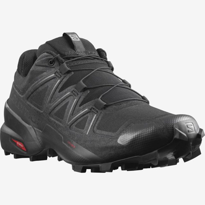 Black Salomon SPEEDCROSS 5 Men's Trail Running Shoes | AE-572RHGV