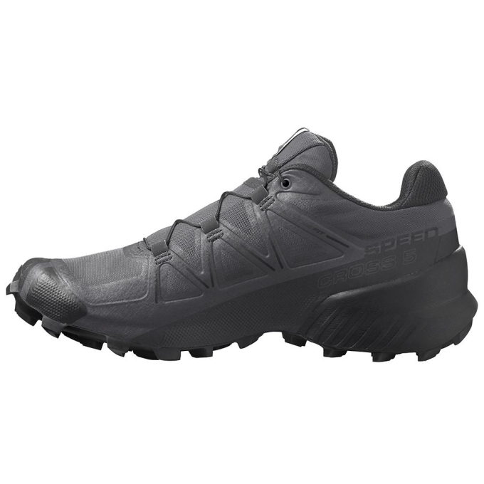 Black Salomon SPEEDCROSS 5 Men's Trail Running Shoes | AE-856LYMU