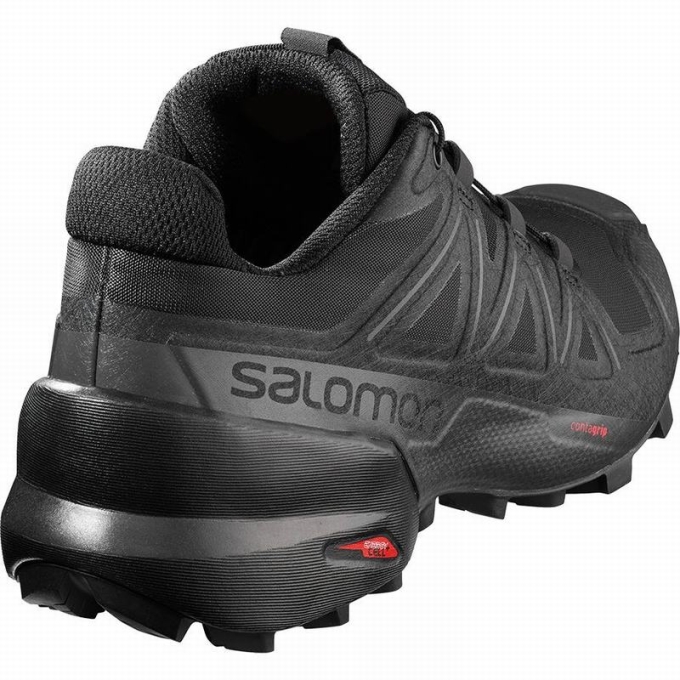 Black Salomon SPEEDCROSS 5 Women's Trail Running Shoes | AE-438AJUZ