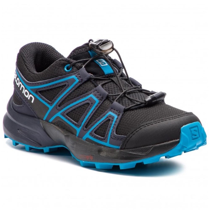 Black Salomon SPEEDCROSS J Kids' Trail Running Shoes | AE-276MSOW