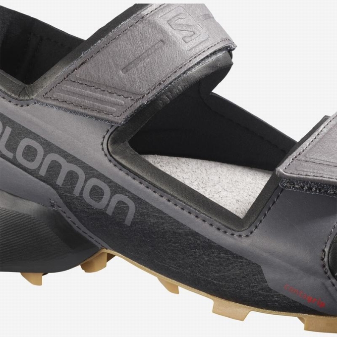 Black Salomon SPEEDCROSS Men's Sandals | AE-601IWTV