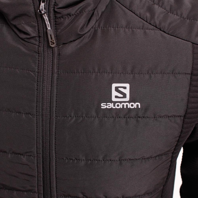 Black Salomon STORM RIDER M Men's Midlayers | AE-173SJLD