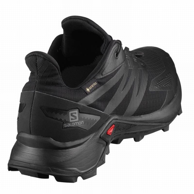 Black Salomon SUPERCROSS BLAST GTX Men's Trail Running Shoes | AE-382HPKD