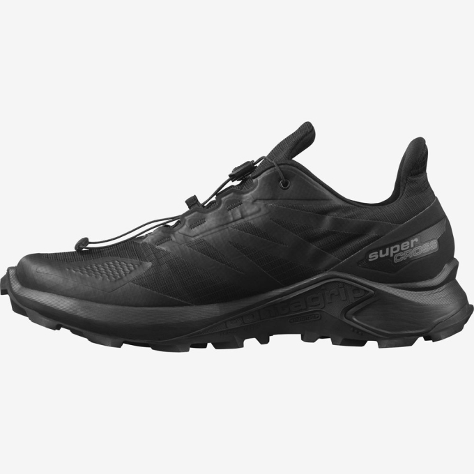 Black Salomon SUPERCROSS BLAST GTX Men's Trail Running Shoes | AE-580MTLO