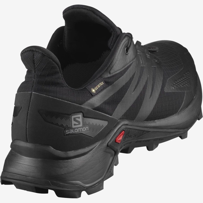 Black Salomon SUPERCROSS BLAST GTX Men's Trail Running Shoes | AE-580MTLO