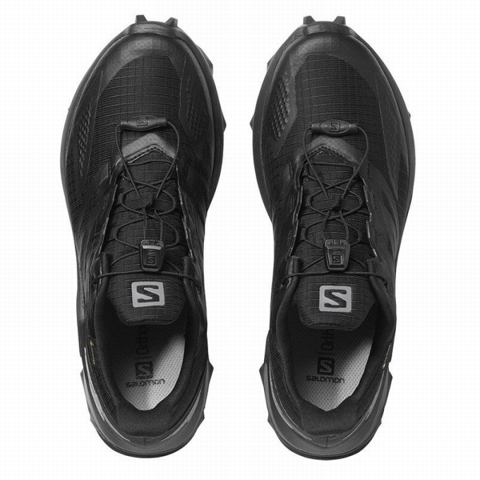 Black Salomon SUPERCROSS BLAST GTX W Women's Trail Running Shoes | AE-489GWKO