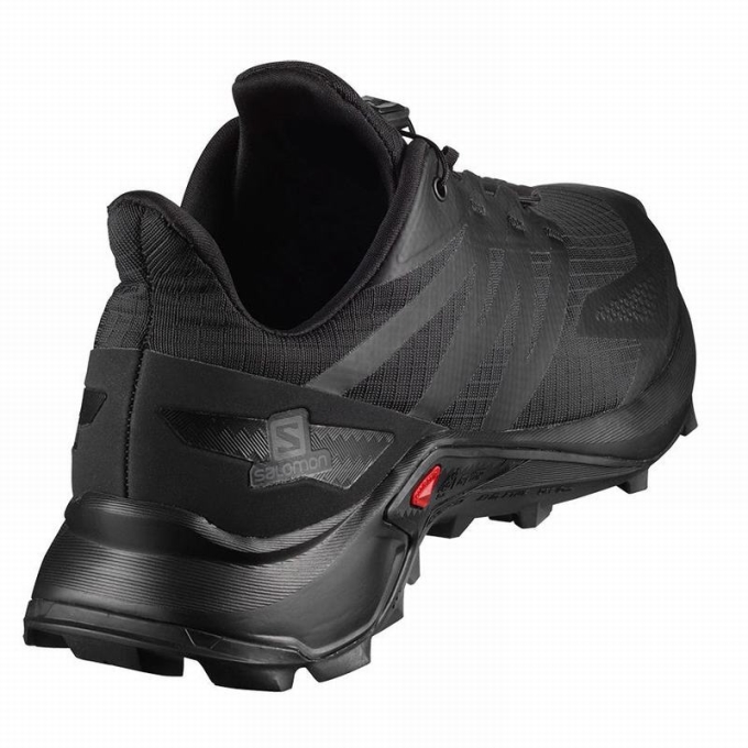 Black Salomon SUPERCROSS BLAST Men's Trail Running Shoes | AE-924EILR