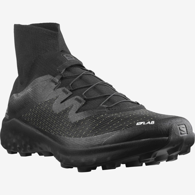 Black Salomon S/LAB CROSS Men's Trail Running Shoes | AE-642IXKW