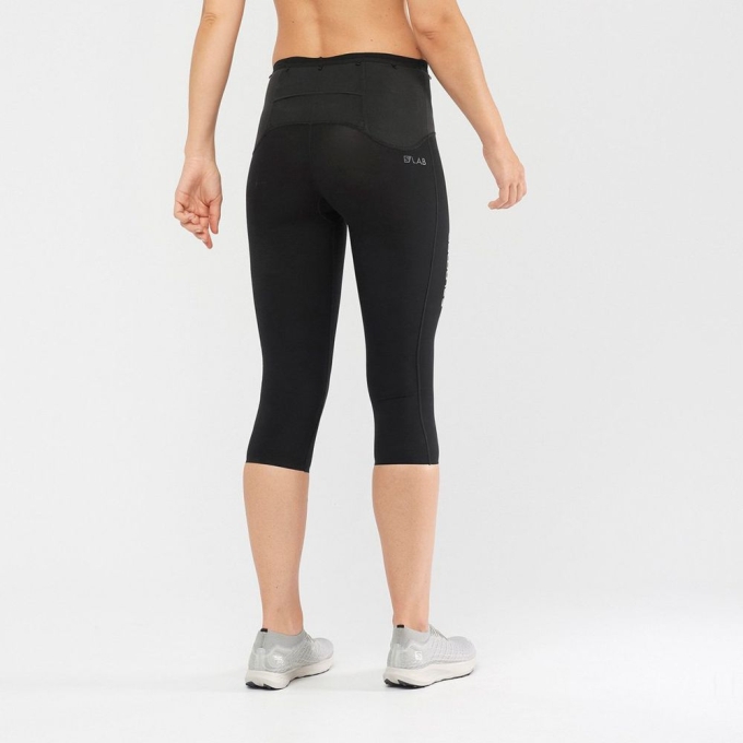 Black Salomon S/LAB NSO MID Women's Tights | AE-694QNSB