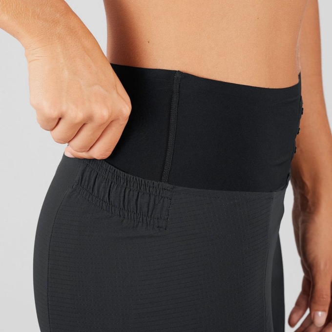 Black Salomon S/LAB Women's Shorts | AE-326ZXAM