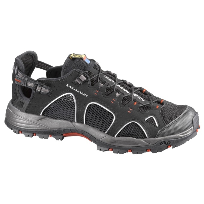 Black Salomon TECHAMPHIBIAN 3 Men\'s Water Shoes | AE-619JZMQ