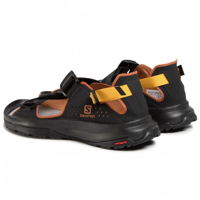 Black Salomon TECH Men's Sandals | AE-630IUYP