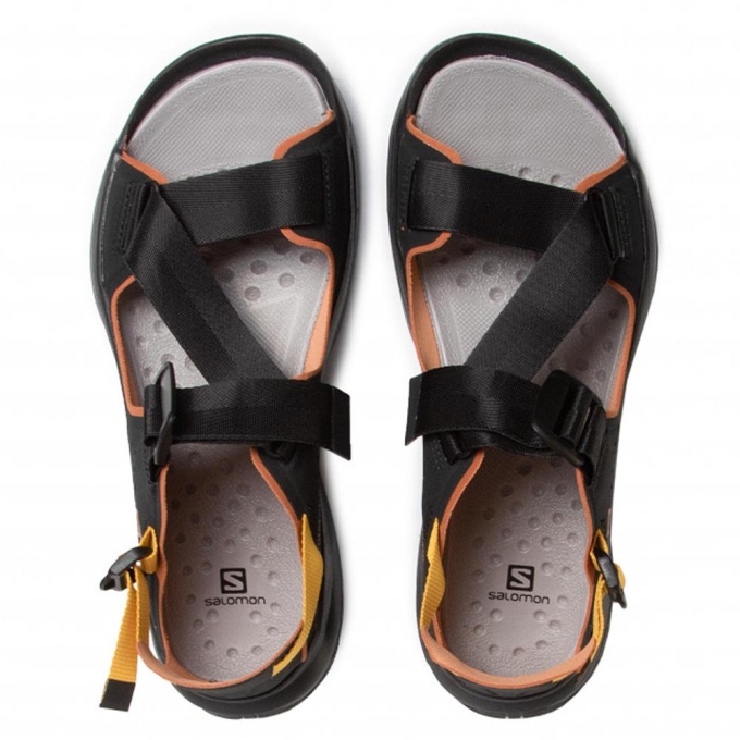 Black Salomon TECH Men's Sandals | AE-630IUYP