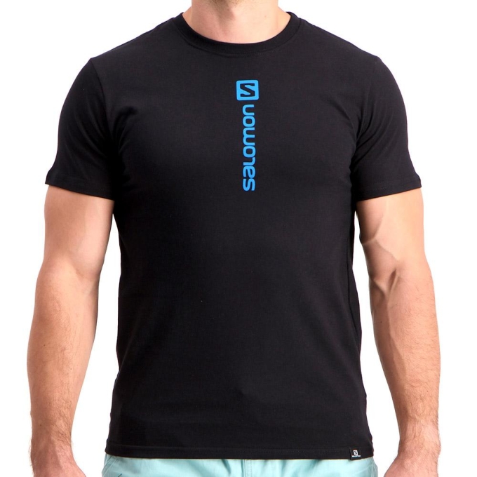 Black Salomon TEEN SPIRIT SS M Men's T Shirts | AE-820KLRT