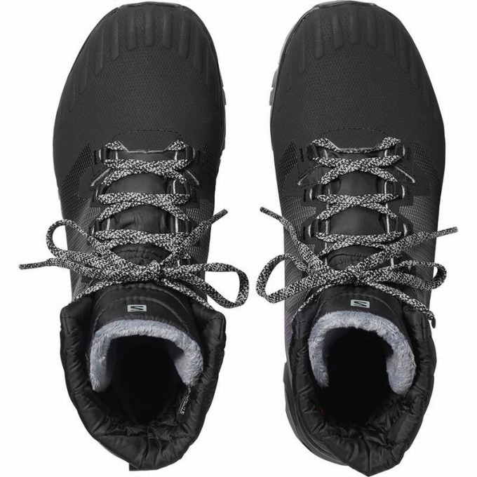 Black Salomon VAYA BLAZE THINSULATE CLIMASALOMON WATERPROOF Women's Winter Boots | AE-657UQVY