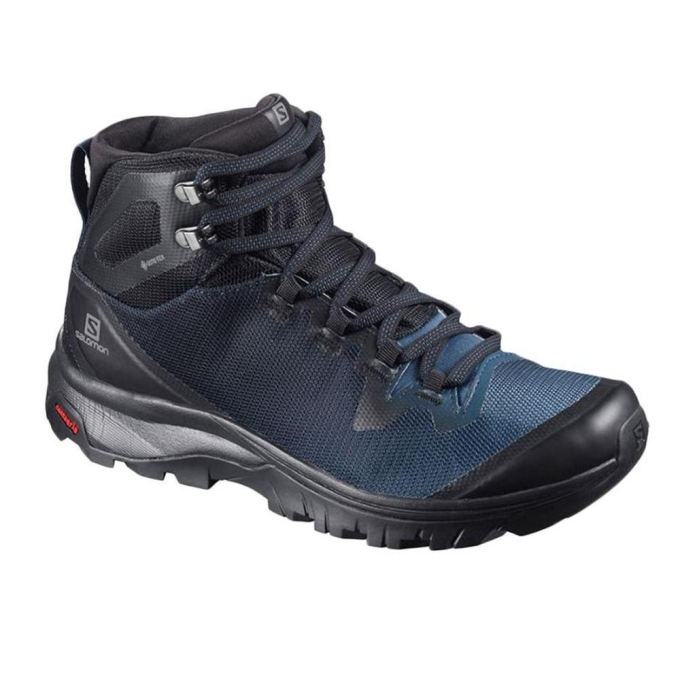 Black Salomon VAYA MID GORE-TEX Women's Hiking Boots | AE-578VPML