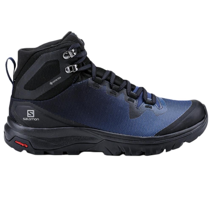 Black Salomon VAYA MID GORE-TEX Women's Hiking Boots | AE-578VPML