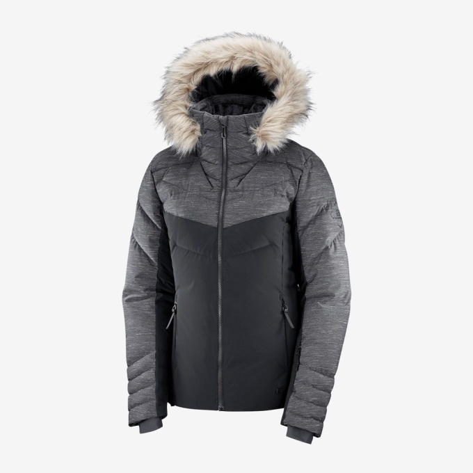 Black Salomon WARM AMBITION W Ski Women's Jackets | AE-160PXOY