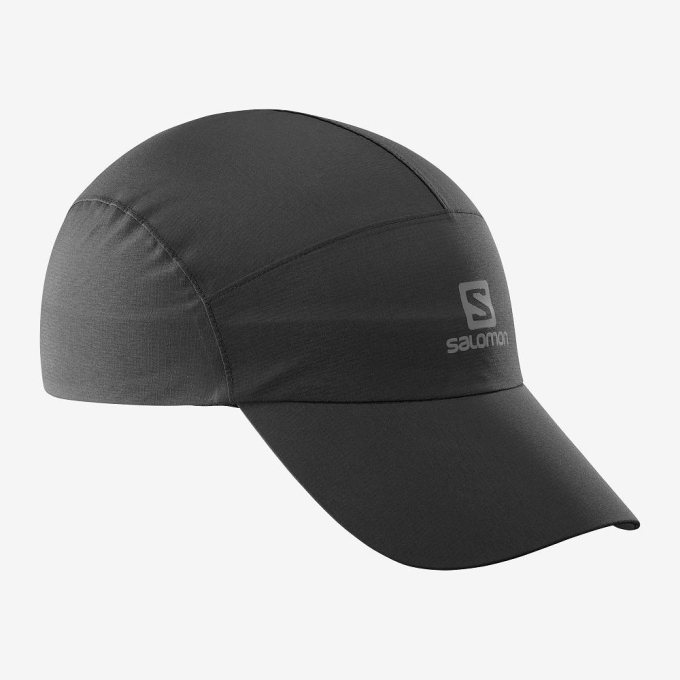 Black Salomon WATERPROOF Men's Caps | AE-327MIYK