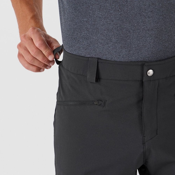 Black Salomon WAYFARER ALL SEASON STRAIGHT Men's Pants | AE-502YXVJ