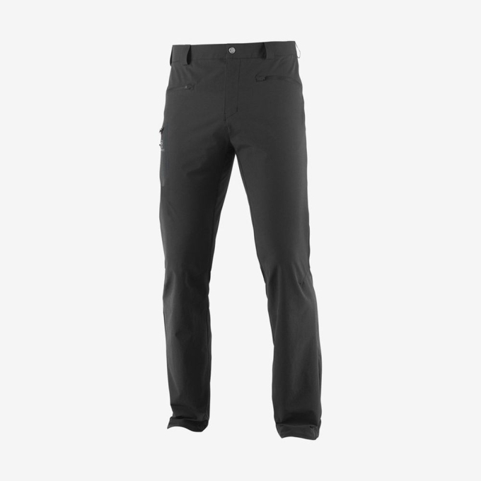 Black Salomon WAYFARER ALL SEASON STRAIGHT Men's Pants | AE-502YXVJ