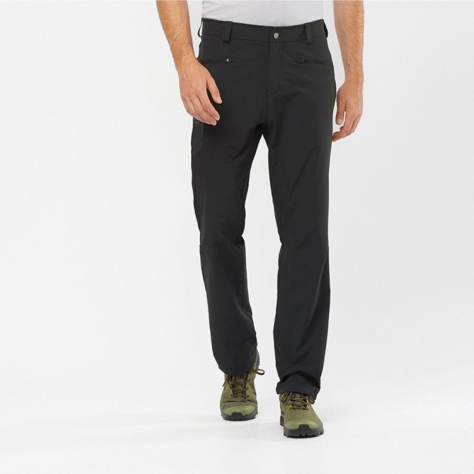 Black Salomon WAYFARER ALL SEASON STRAIGHT Men\'s Pants | AE-502YXVJ