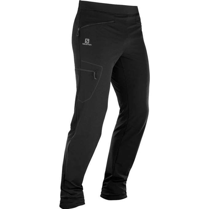 Black Salomon WAYFARER AS TAPERED Men's Pants | AE-795UMCK