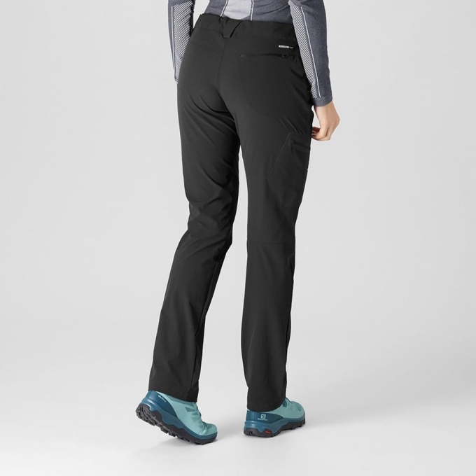 Black Salomon WAYFARER STRAIGHT Women's Pants | AE-608ZTIQ