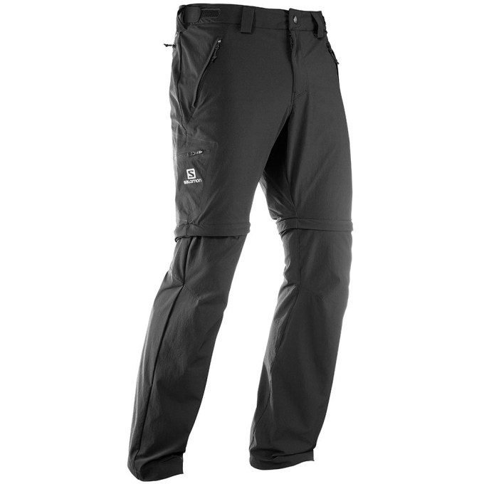 Black Salomon WAYFARER STRAIGHT ZIP M Men's Pants | AE-290OYMP