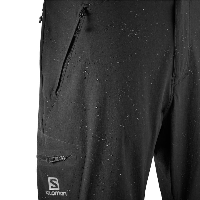 Black Salomon WAYFARER STRAIGHT ZIP M Men's Pants | AE-290OYMP