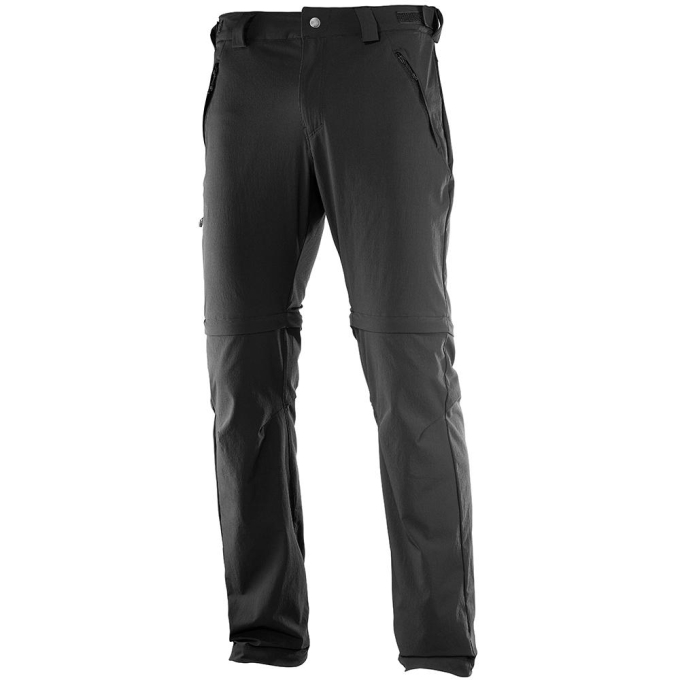 Black Salomon WAYFARER STRAIGHT ZIP M Men\'s Pants | AE-290OYMP