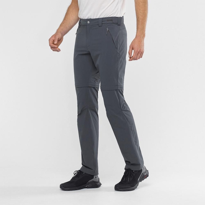 Black Salomon WAYFARER STRAIGHT ZIP M Men's Pants | AE-435NWEB