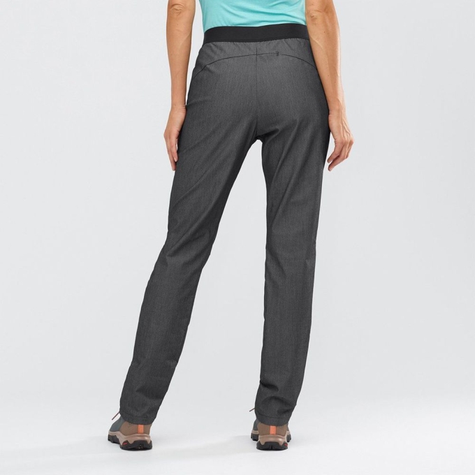 Black Salomon WAYFARER TAPERED DENIM Women's Pants | AE-750JEVA