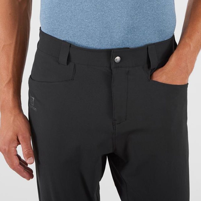 Black Salomon WAYFARER TAPERED Men's Pants | AE-673TYRF