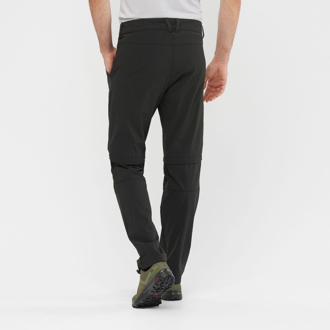 Black Salomon WAYFARER ZIP OFF M Men's Pants | AE-631WUAT