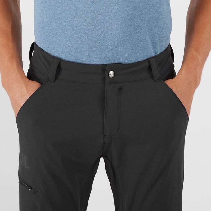 Black Salomon WAYFARER ZIP OFF M Men's Pants | AE-631WUAT