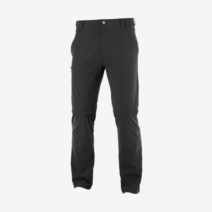 Black Salomon WAYFARER ZIP OFF M Men's Pants | AE-631WUAT