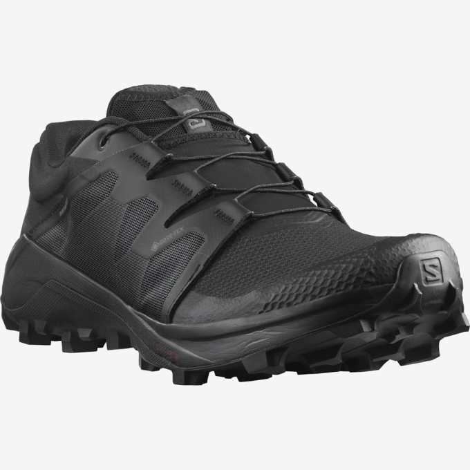 Black Salomon WILDCROSS GTX Men's Trail Running Shoes | AE-912LCKW